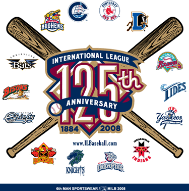 International League 125th Anniversary tee shirt